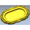 Овальная рамка с барочным орнаментом - 3D модель в формате STL для ЧПУ