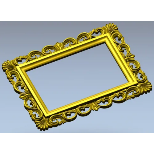 Рокайльная резная рама - 3D модель STL для ЧПУ