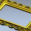 Рокайльная резная рама - 3D модель STL для ЧПУ