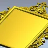 Ornate Orthodox Icon Frame STL for CNC milling