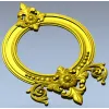 Ornate Round Frame STL for CNC