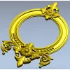 Ornate Round Frame STL for CNC