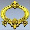 Ornate Round Frame STL for CNC