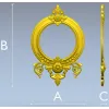 Ornate Round Frame STL for CNC