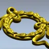 Ribbon Laurel Wreath STL for CNC