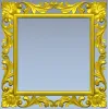 Ornate Acanthus Square Frame STL for CNC