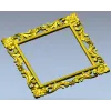 Ornate Acanthus Square Frame STL for CNC