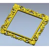 Ornate Acanthus Square Frame STL for CNC
