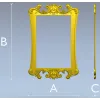 Резная рамка в стиле рококо - 3D модель STL для ЧПУ