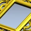 Ornate Rococo Acanthus Frame STL - 3D model for CNC