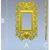 Ornate Rococo Acanthus Frame STL - 3D model for CNC