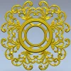 Резная круглая рамка - 3D модель STL для ЧПУ