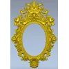 Baroque Oval Frame 3D STL Model for CNC Milling