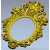 Baroque Oval Frame 3D STL Model for CNC Milling