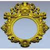 Baroque Oval Frame 3D STL Model for CNC Milling