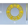 Круглая ажурная рамка акант - stl модель для ЧПУ