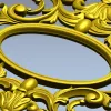 Baroque Oval Cartouche STL