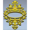 Baroque Oval Cartouche STL