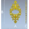 Baroque Oval Cartouche STL