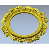 Викторианская круглая резная рамка - 3D модель STL для ЧПУ
