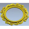 Викторианская круглая резная рамка - 3D модель STL для ЧПУ