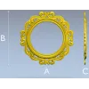 Викторианская круглая резная рамка - 3D модель STL для ЧПУ