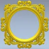 Рокайльная круглая рамка - 3D модель STL для ЧПУ