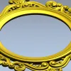 Рокайльная круглая рамка - 3D модель STL для ЧПУ