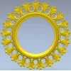 Acanthus Sunburst Round Frame STL 3D Model for CNC