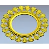 Acanthus Sunburst Round Frame STL 3D Model for CNC