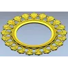 Acanthus Sunburst Round Frame STL 3D Model for CNC