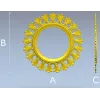 Acanthus Sunburst Round Frame STL 3D Model for CNC