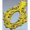 Овальная рокайльная рамка - stl модель для ЧПУ