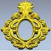 Овальная рокайльная рамка - stl модель для ЧПУ