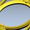 Rococo Oval Decorative Frame STL for CNC
