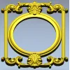 Rococo Oval Decorative Frame STL for CNC