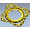 Baroque Round-in-Square Frame STL for CNC