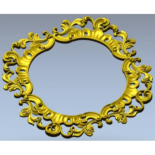 Aurelia Baroque Frame STL 3D model for CNC