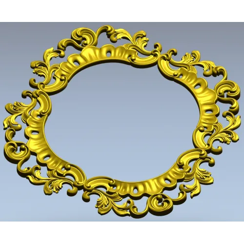 Aurelia Baroque Frame STL 3D model for CNC