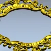 Aurelia Baroque Frame STL 3D model for CNC