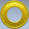 Ornate Round Frame STL for CNC