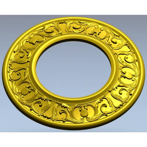 Ornate Round Frame STL for CNC