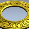 Ornate Round Frame STL for CNC