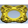 Барочная декоративная рамка с круглым окошком - STL модель для ЧПУ