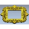 Квадратная резная рамка в стиле барокко - STL для ЧПУ