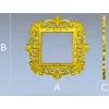 Квадратная резная рамка в стиле барокко - STL для ЧПУ