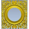 Барочная рамка с круглым проёмом - stl модель для ЧПУ