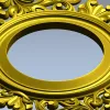 Барочная рамка с круглым проёмом - stl модель для ЧПУ