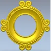 Ornate Round Frame STL for CNC