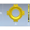 Ornate Round Frame STL for CNC